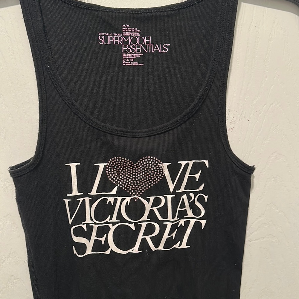Victoria secret super model essentials tank top bling